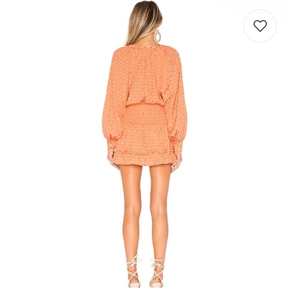 NWOT REVOLVE TULAROSA Charlene Dress Pale Peach S - Picture 3 of 11